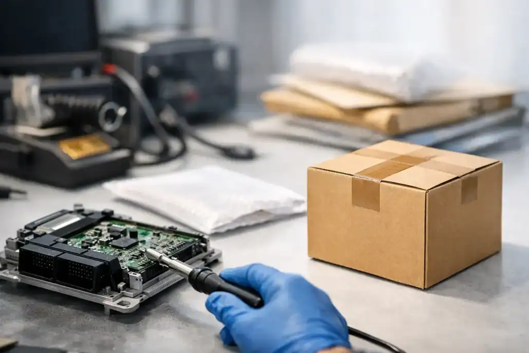 Steuergerät Reparatur per Post erklärt